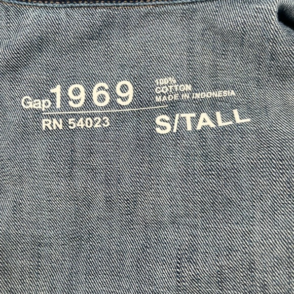 GAP 1969 Front Zip Front Zipper Pockets Jean Jacket Size Small Tall Women's - Picture 2 of 6